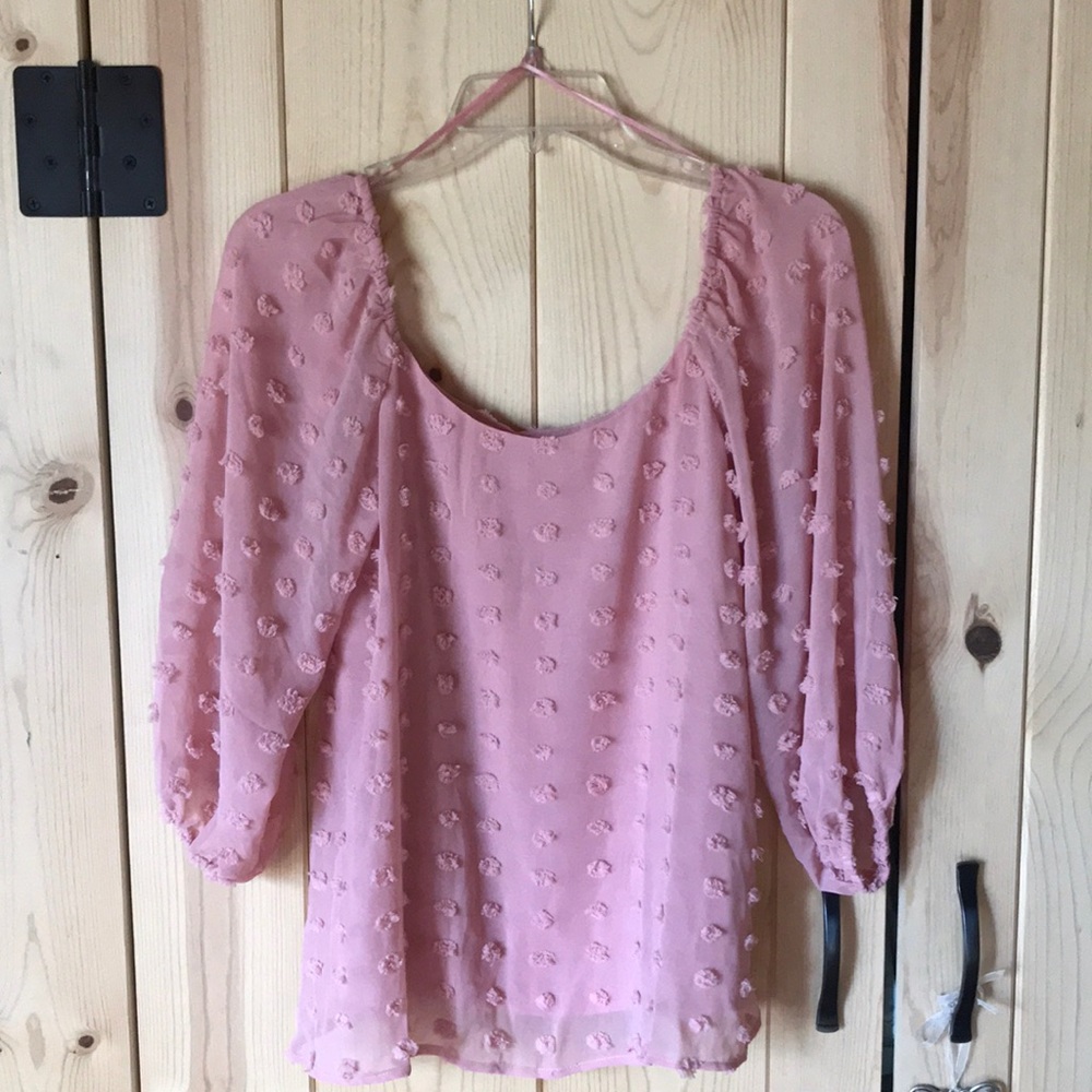 Francesca’s X-small pink top NWT